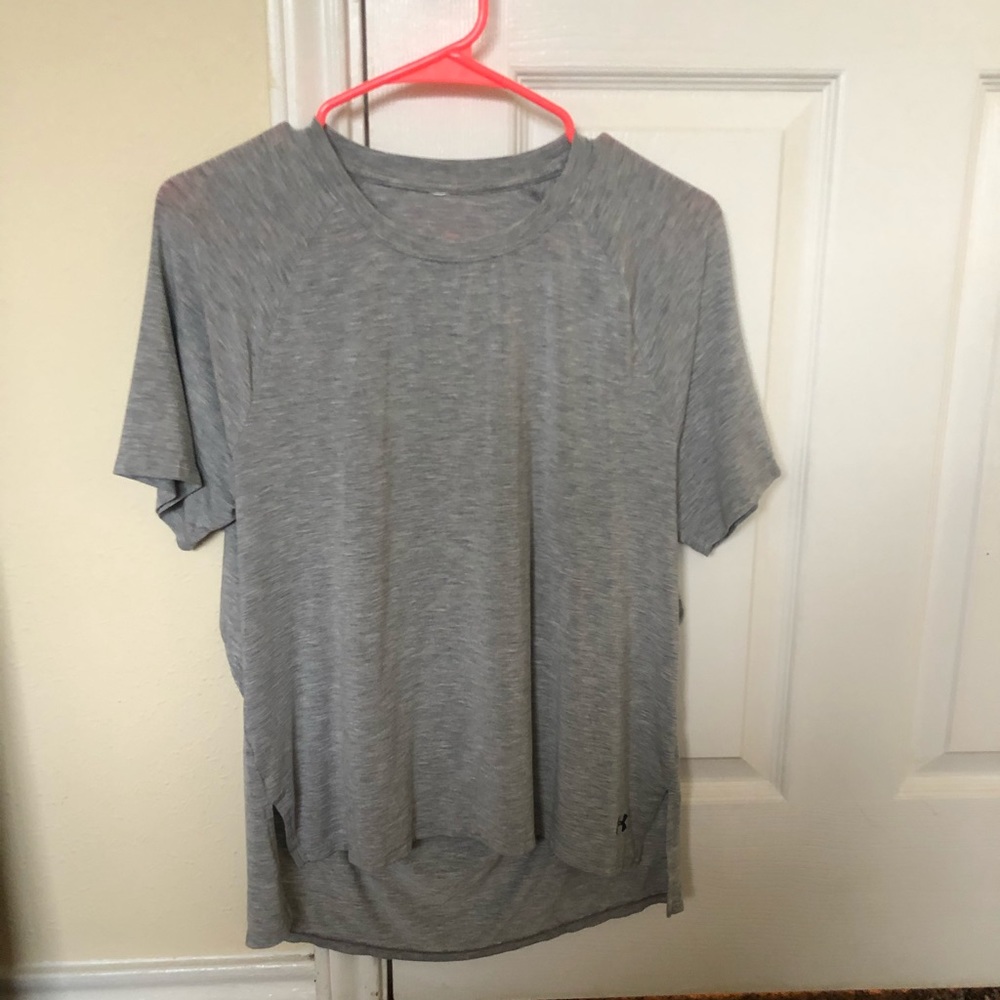 Under armour cut out tee grey